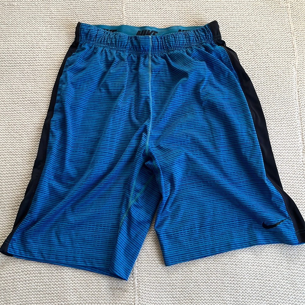 Blue Nike shorts